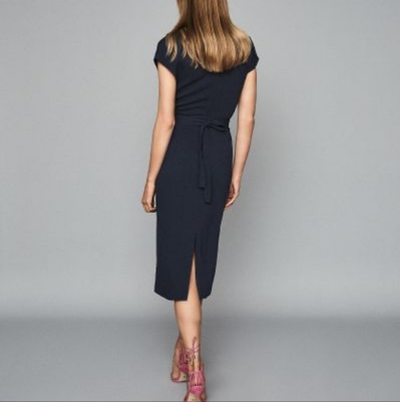 *Restock!* NWT REISS | Midi Wrap Dress - Picture 7 of 8